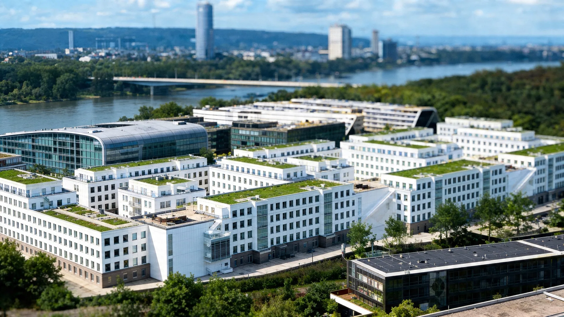 Rhein-Palais Bonn. Bürokomplex am Rheinufer. Referenzprojekt von MeisterLiga.
