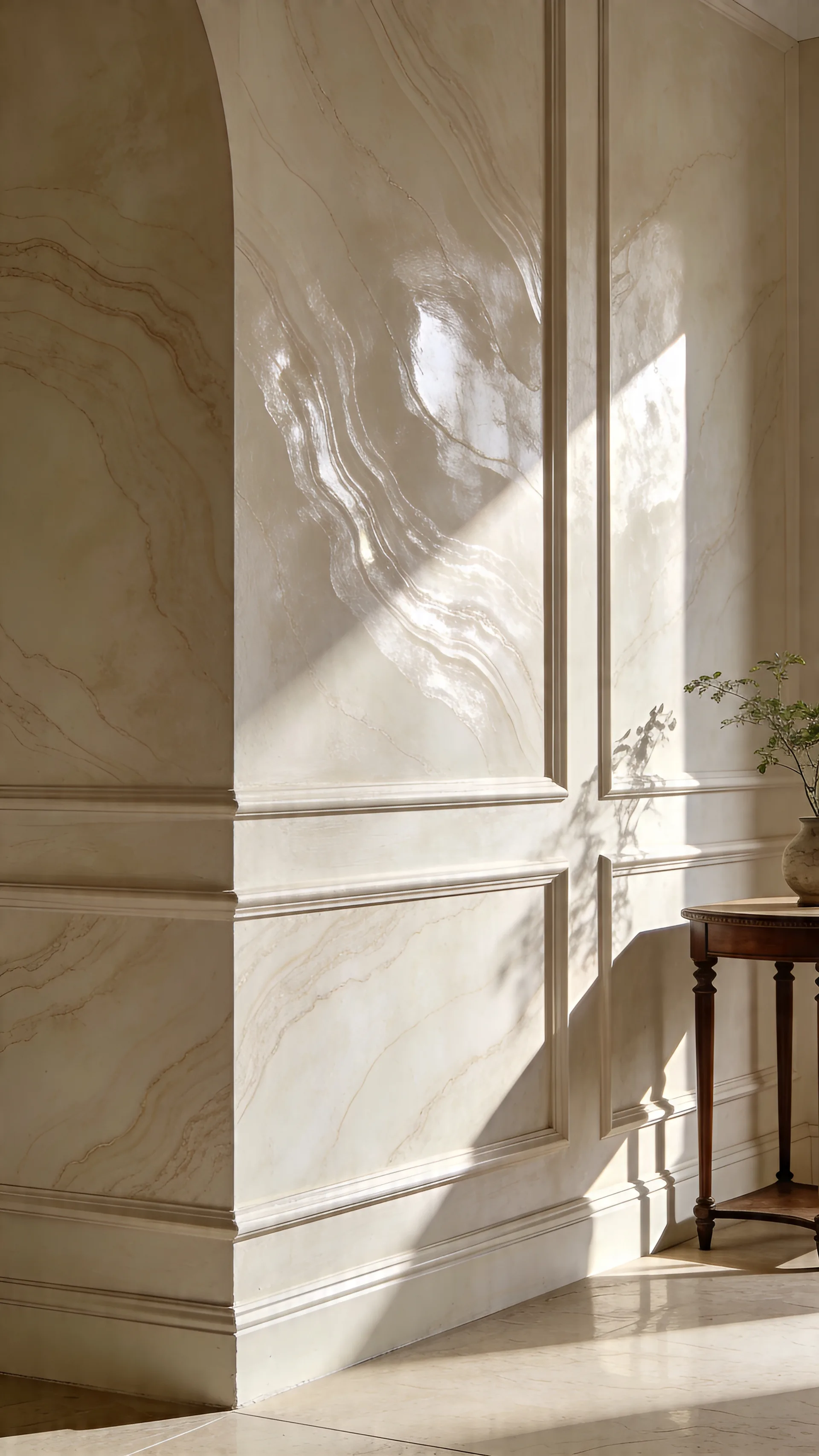 Wandveredelung Stucco Veneziano